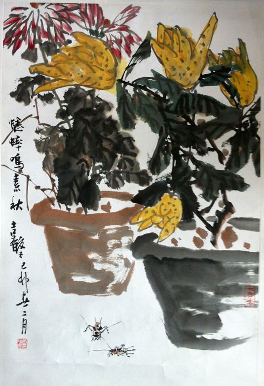 作者：张继馨&nbsp;花鸟&nbsp;￥：协商&nbsp;单击鼠标查看大图！