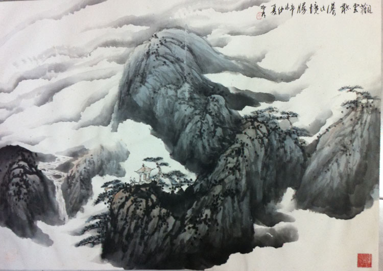 作者：何加林&nbsp;山水&nbsp;￥：协商&nbsp;单击鼠标查看大图！