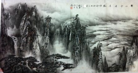 作者：童乃寿&nbsp;山水&nbsp;￥：赏真阁藏品&nbsp;单击鼠标查看详细介绍！