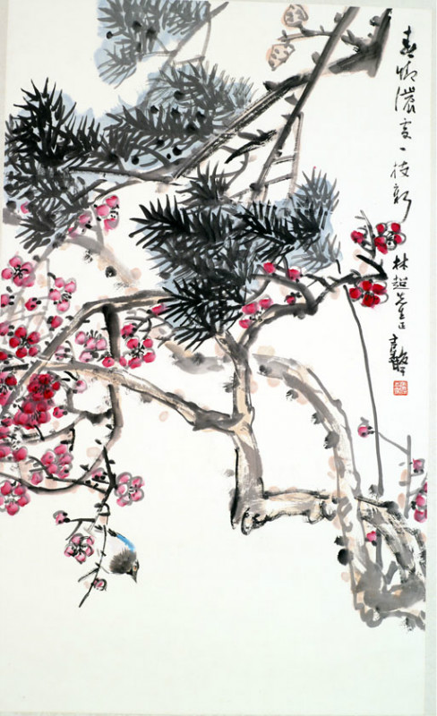 作者：张继馨&nbsp;花鸟&nbsp;￥：协商&nbsp;单击鼠标查看大图！