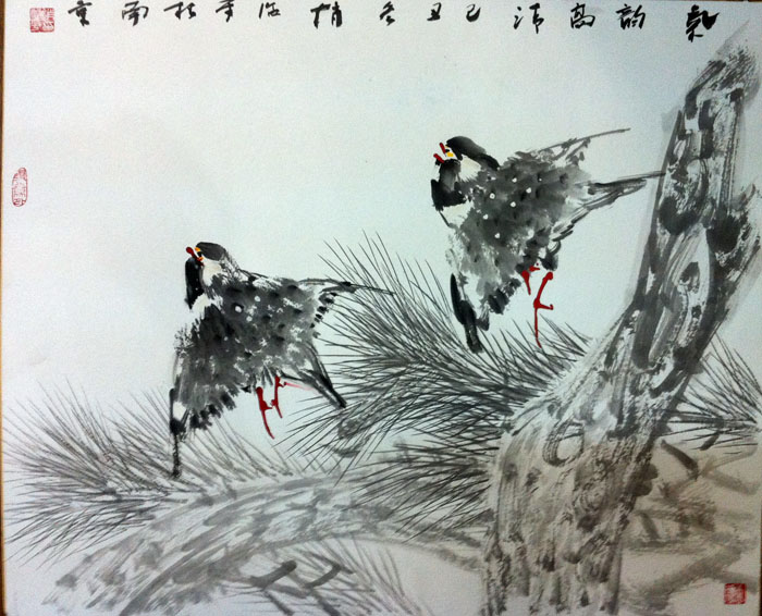 作者：赵治平&nbsp;花鸟&nbsp;￥：协商&nbsp;单击鼠标查看大图！