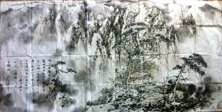 作者：人然&nbsp;山水&nbsp;￥：协商&nbsp;单击鼠标查看大图！