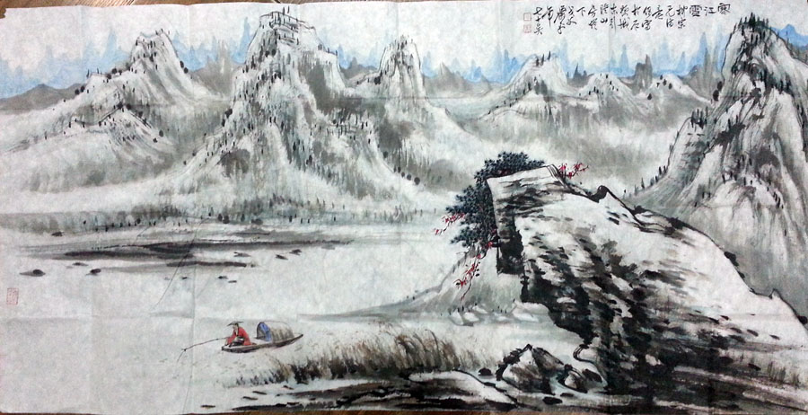 作者：萧平&nbsp;山水&nbsp;￥：协商&nbsp;单击鼠标查看大图！