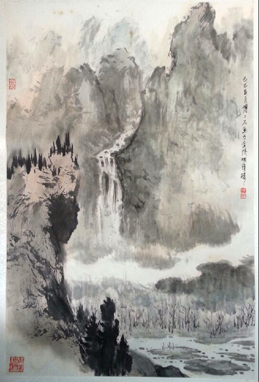 作者：傅二石&nbsp;山水&nbsp;￥：协商&nbsp;单击鼠标查看大图！