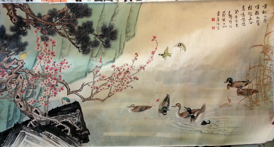 作者：张继馨&nbsp;花鸟&nbsp;￥：协商&nbsp;单击鼠标查看大图！