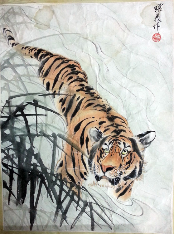 作者：曹环义&nbsp;花鸟&nbsp;￥：协商&nbsp;单击鼠标查看大图！