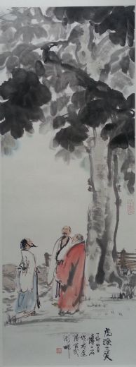 作者：傅二石&nbsp;人物《虎溪三笑》&nbsp;￥：协商&nbsp;单击鼠标查看详细介绍！