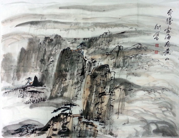 作者：谢伯子&nbsp;山水&nbsp;￥：协商&nbsp;单击鼠标查看大图！