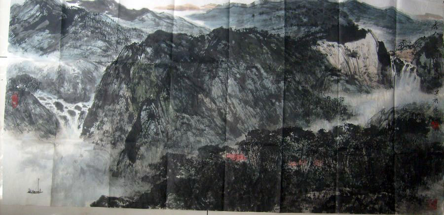 作者：周晓光&nbsp;山水&nbsp;￥：协商&nbsp;单击鼠标查看大图！