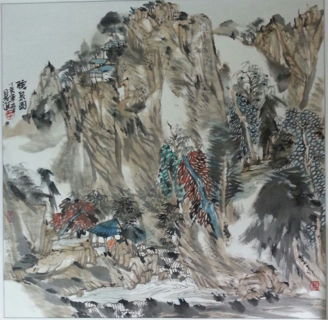 作者：祁恩进&nbsp;山水&nbsp;￥：协商&nbsp;单击鼠标查看大图！