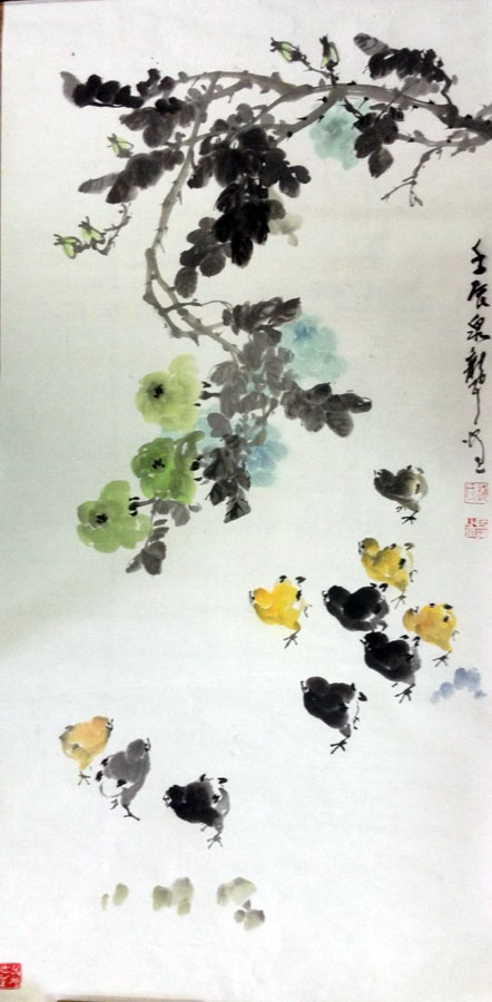 作者：钱启华&nbsp;花鸟&nbsp;￥：协商&nbsp;单击鼠标查看大图！