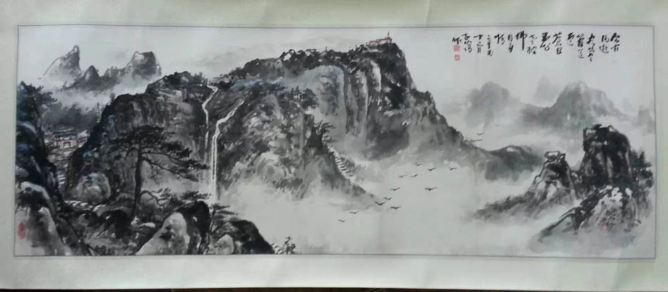 作者：释圆霖&nbsp;山水&nbsp;￥：协商&nbsp;单击鼠标查看大图！