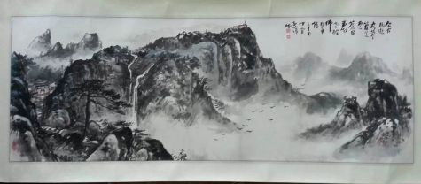 作者：释圆霖&nbsp;山水&nbsp;￥：协商&nbsp;单击鼠标查看详细介绍！