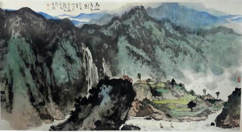 作者：宋玉麟&nbsp;山水&nbsp;￥：协商&nbsp;单击鼠标查看大图！