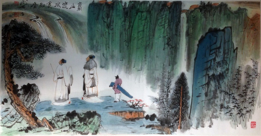 作者：谢伯子&nbsp;山水&nbsp;￥：协商&nbsp;单击鼠标查看大图！