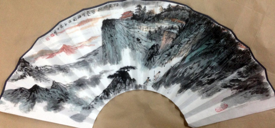 作者：谢伯子&nbsp;山水&nbsp;￥：協商&nbsp;单击鼠标查看大图！