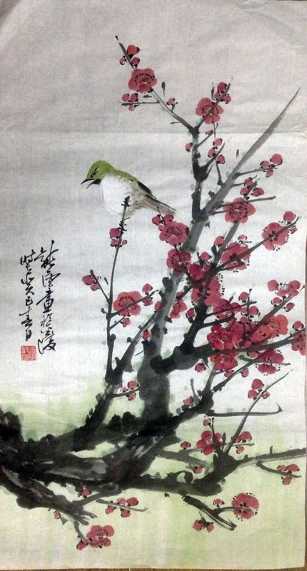 作者：徐纯原&nbsp;梅雀图&nbsp;￥：協商&nbsp;单击鼠标查看大图！