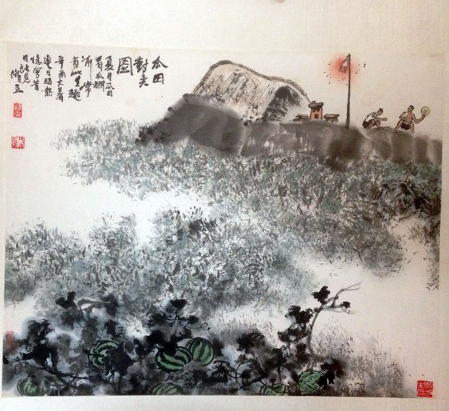 作者：朱修立&nbsp;山水&nbsp;￥：协商&nbsp;单击鼠标查看大图！