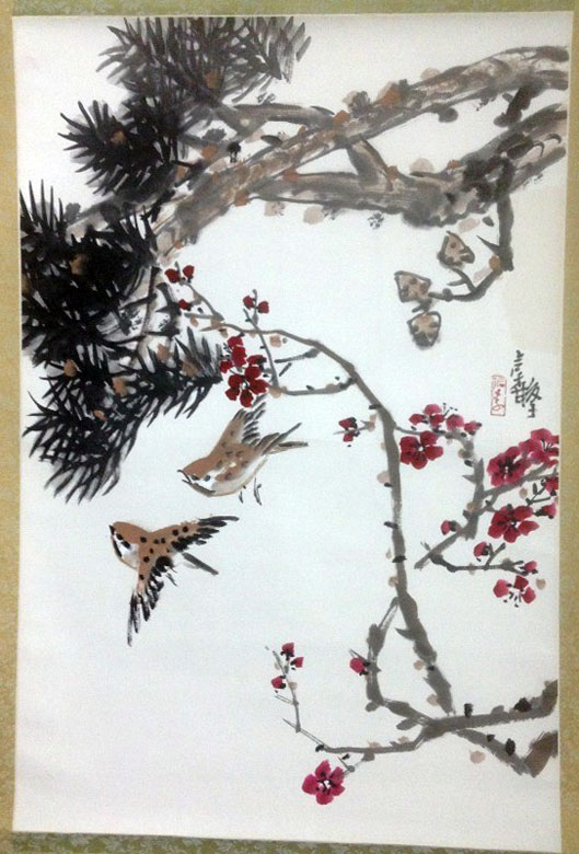 作者：张继馨&nbsp;花鸟&nbsp;￥：协商&nbsp;单击鼠标查看大图！