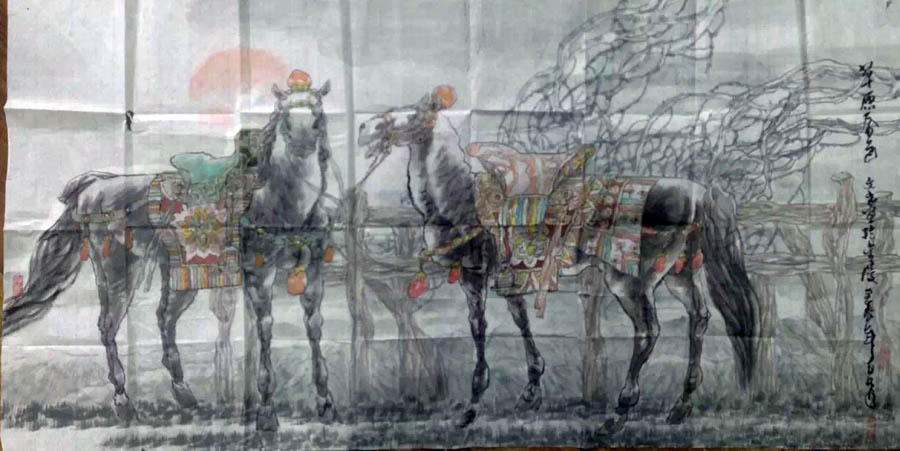 作者：赵文元&nbsp;花鸟&nbsp;￥：协商&nbsp;单击鼠标查看大图！