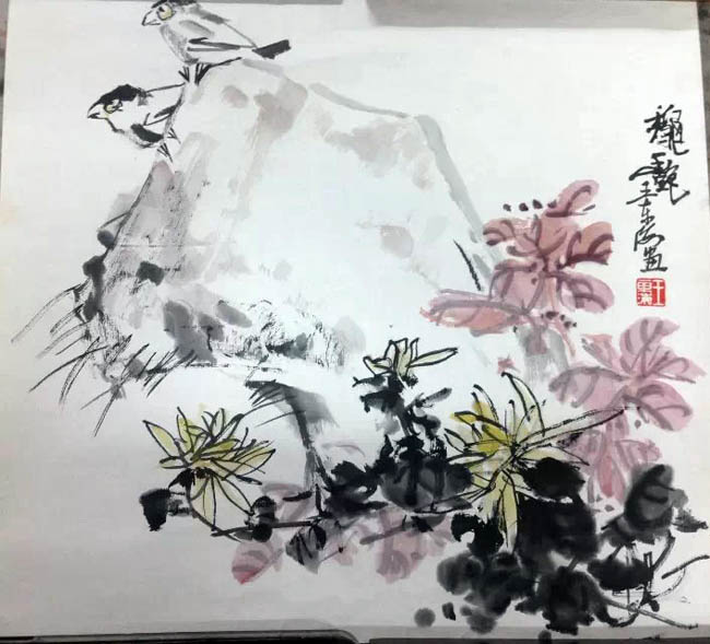 作者：王东海&nbsp;花鸟&nbsp;￥：协商&nbsp;单击鼠标查看大图！