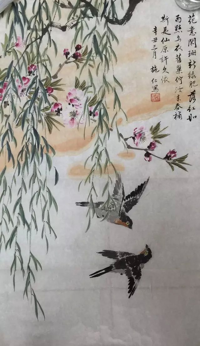 作者：施仁&nbsp;花鸟&nbsp;￥：协商&nbsp;单击鼠标查看大图！