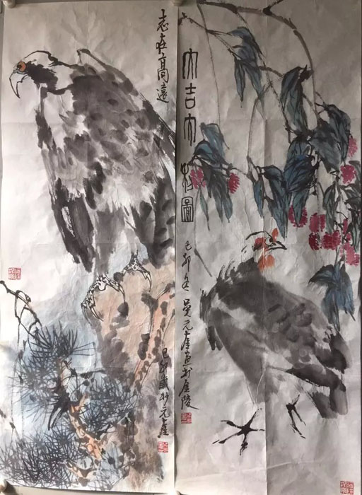 作者：吴元奎&nbsp;花鸟&nbsp;￥：协商&nbsp;单击鼠标查看大图！