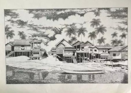 作者：a钢笔画&nbsp;山水&nbsp;￥：协商&nbsp;单击鼠标查看详细介绍！