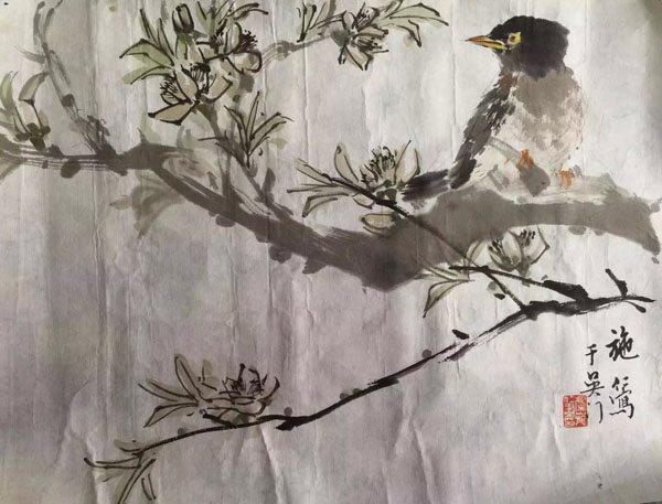 作者：施仁&nbsp;花鸟&nbsp;￥：协商&nbsp;单击鼠标查看大图！