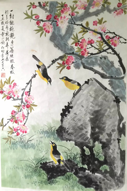 作者：施仁&nbsp;花鸟&nbsp;￥：协商&nbsp;单击鼠标查看大图！