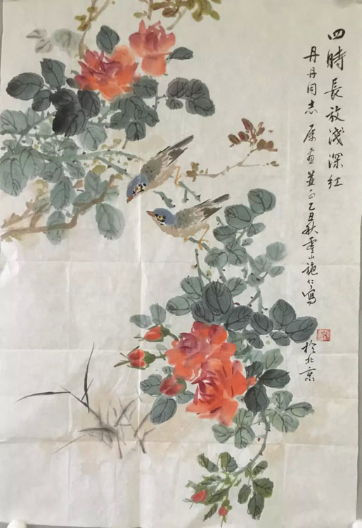 作者：施仁&nbsp;花鸟&nbsp;￥：协商&nbsp;单击鼠标查看大图！