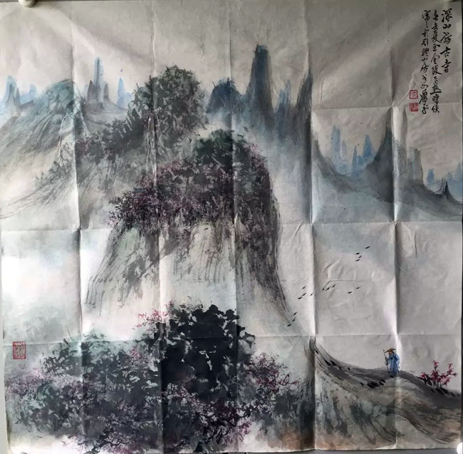 作者：萧平&nbsp;山水《山行》&nbsp;￥：协商&nbsp;单击鼠标查看大图！