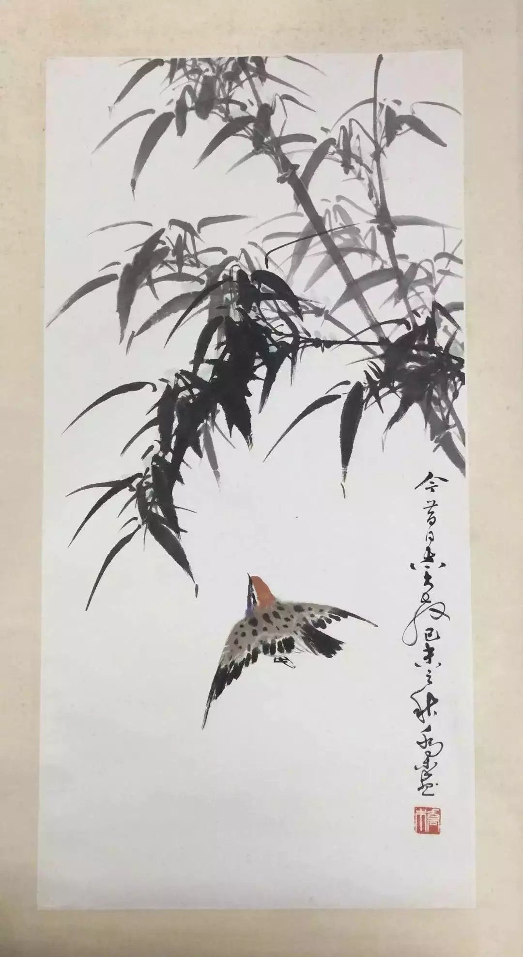 作者：乔木&nbsp;花鸟　　竹雀图&nbsp;￥：协商&nbsp;单击鼠标查看大图！