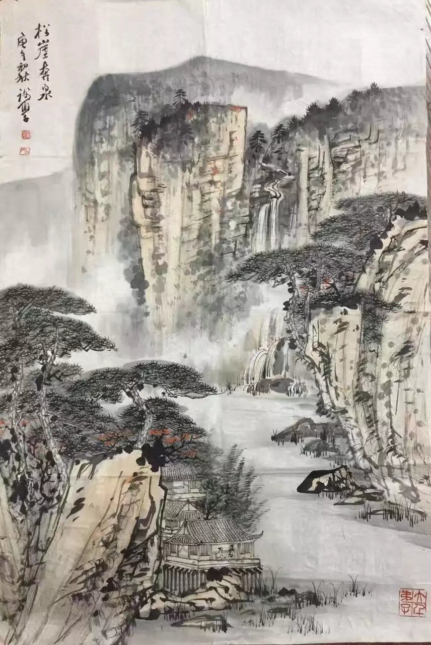 作者：谢伯子&nbsp;山水&nbsp;￥：协商&nbsp;单击鼠标查看大图！