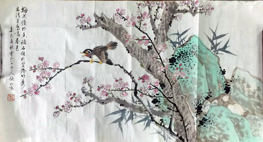 作者：施仁&nbsp;花鸟&nbsp;￥：协商&nbsp;单击鼠标查看大图！