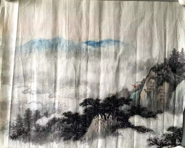 作者：吴石渔&nbsp;山水&nbsp;￥：协商&nbsp;单击鼠标查看大图！