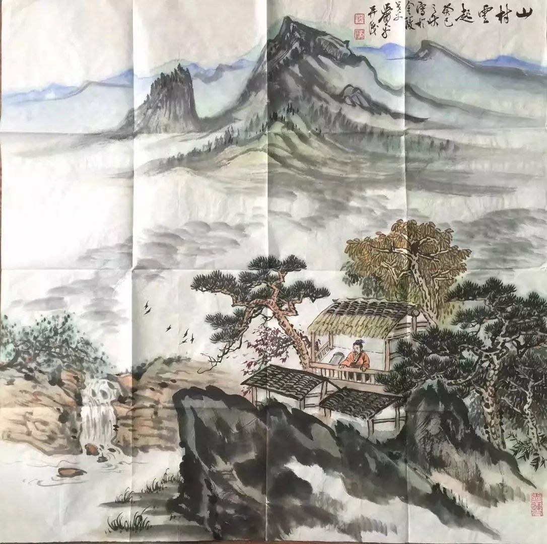 作者：萧平&nbsp;山水《山居图》&nbsp;￥：协商&nbsp;单击鼠标查看大图！