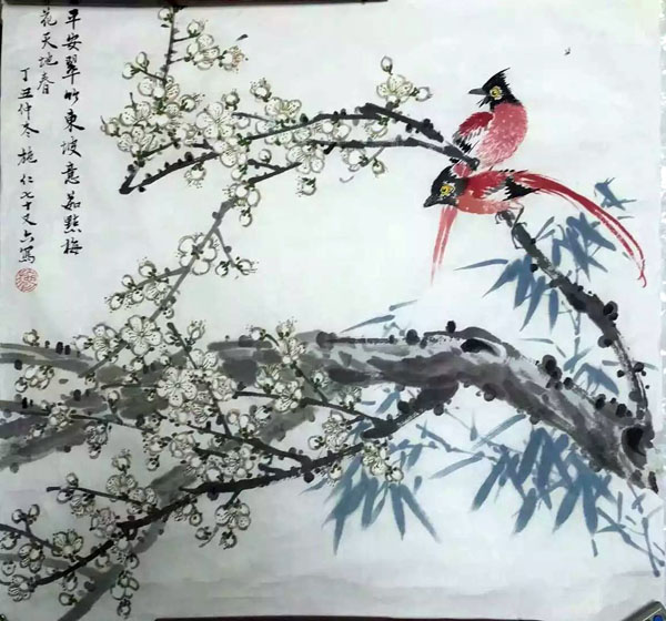 作者：施仁&nbsp;花鸟&nbsp;￥：协商&nbsp;单击鼠标查看大图！