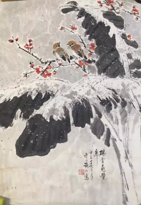 作者：施仁&nbsp;花鸟&nbsp;￥：协商&nbsp;单击鼠标查看大图！