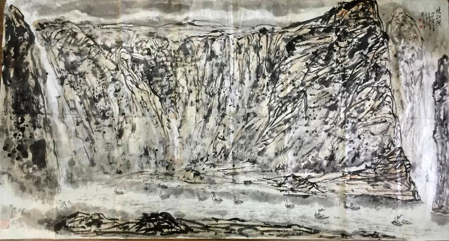 作者：张文俊&nbsp;山水&nbsp;￥：协商&nbsp;单击鼠标查看大图！