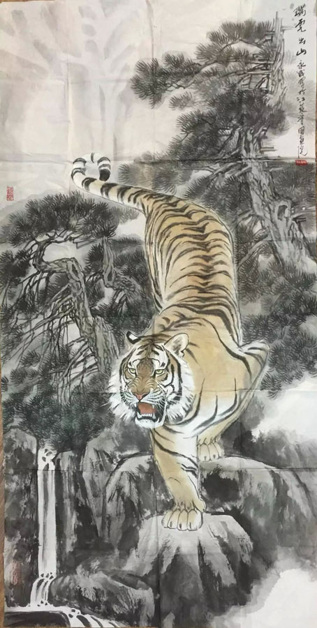 作者：施永成&nbsp;花鸟&nbsp;￥：协商&nbsp;单击鼠标查看大图！