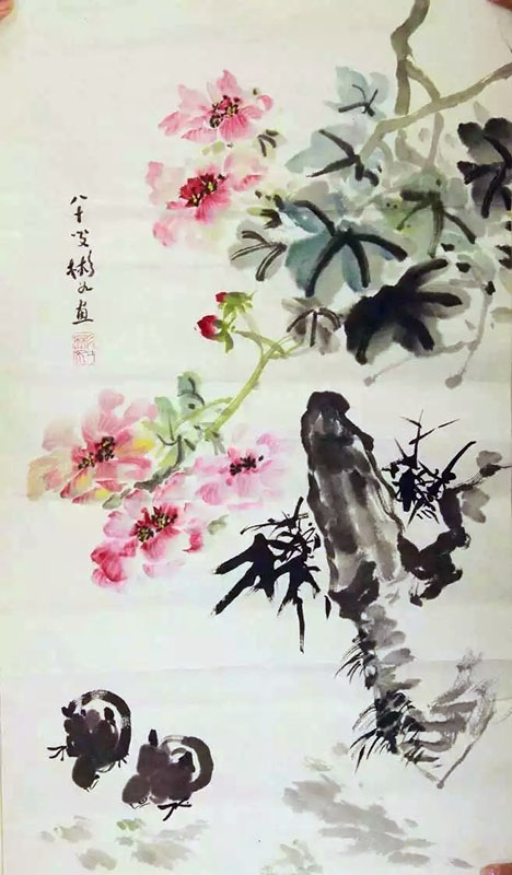 作者：沈彬如&nbsp;花鸟&nbsp;￥：协商&nbsp;单击鼠标查看大图！