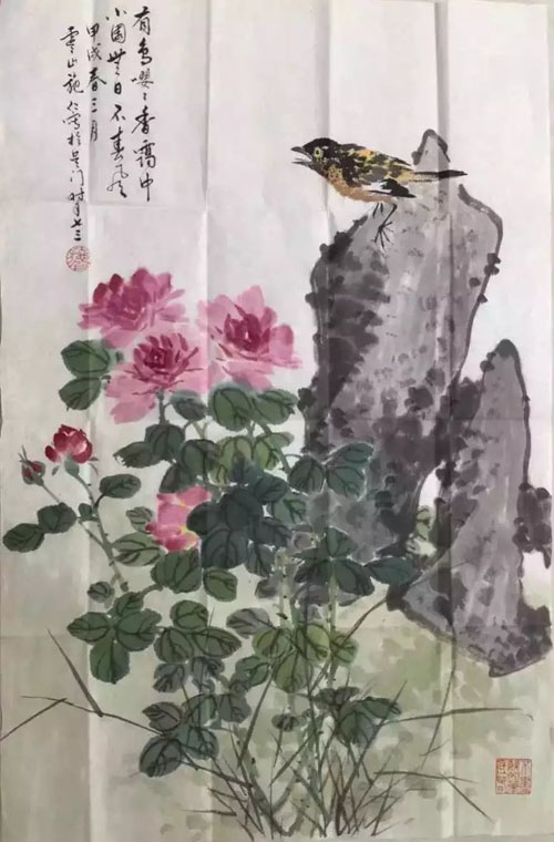 作者：施仁&nbsp;花鸟&nbsp;￥：协商&nbsp;单击鼠标查看大图！