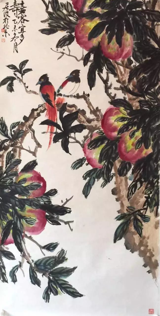 作者：薛居波&nbsp;花鸟&nbsp;￥：协商&nbsp;单击鼠标查看大图！