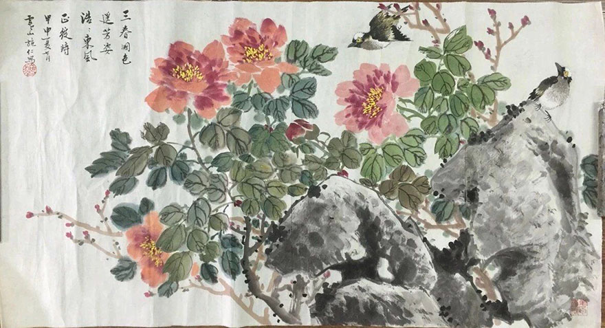 作者：施仁&nbsp;花鸟&nbsp;￥：协商&nbsp;单击鼠标查看大图！