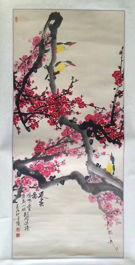 作者：魏万清&nbsp;花鸟&nbsp;￥：协商&nbsp;单击鼠标查看大图！