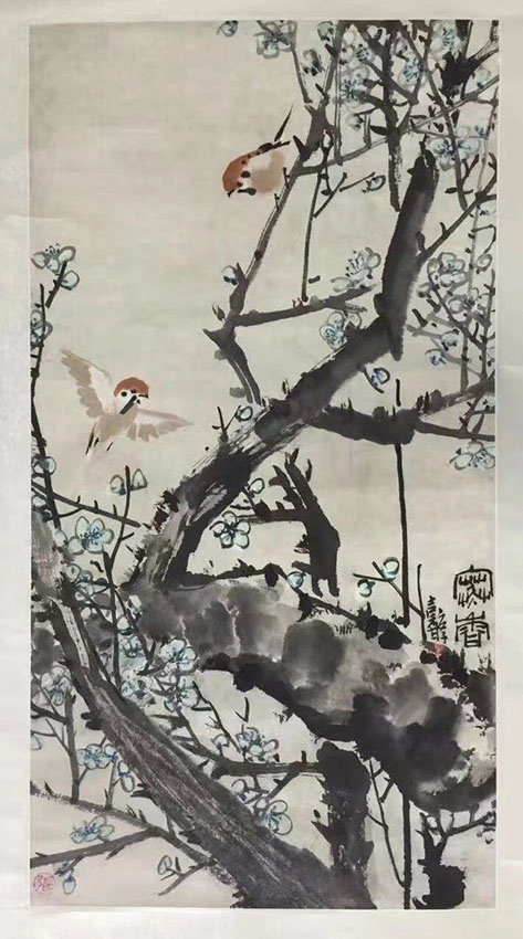 作者：张继馨&nbsp;花鸟&nbsp;￥：协商&nbsp;单击鼠标查看大图！