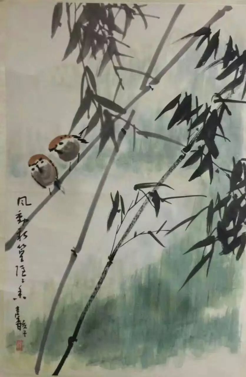 作者：张继馨&nbsp;花鸟&nbsp;￥：协商&nbsp;单击鼠标查看大图！