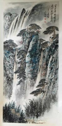 作者：谢伯子&nbsp;山水&nbsp;￥：协商&nbsp;单击鼠标查看大图！