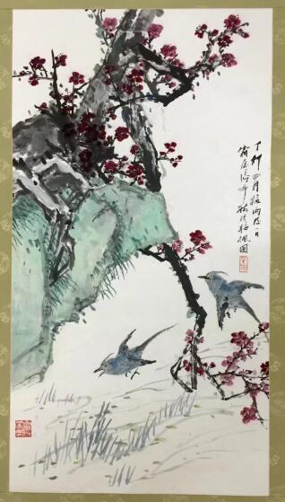 作者：张辛稼&nbsp;花鸟&nbsp;￥：协商&nbsp;单击鼠标查看大图！